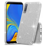 Etui Glitter Case do Samsung Galaxy A7 2018, Silver