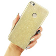 Etui do Huawei P8 Lite 2017, Glitter Case, Złote