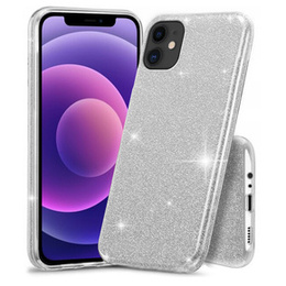 Etui Glitter Case do iPhone 12/12 Pro, Silver