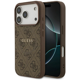 Etui GUESS do iPhone 17 Pro, 4G Ring Classic Logo, brązowe
