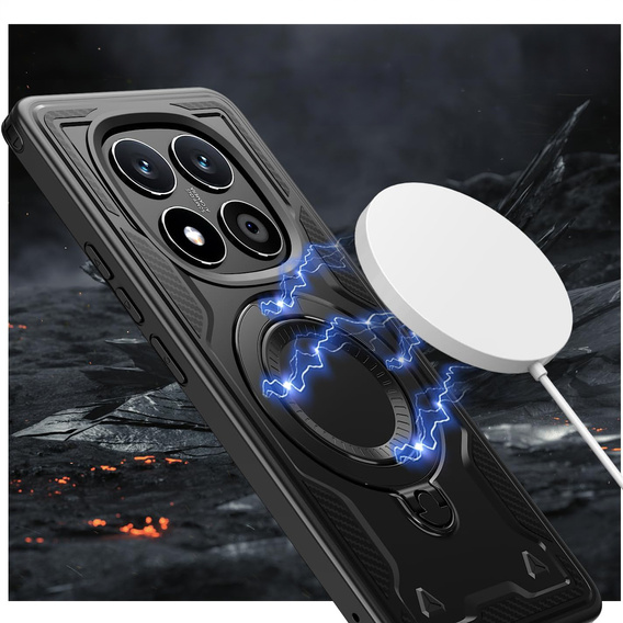 Etui magnetyczne do Xiaomi Redmi Note 15 Pro 5G, czarne