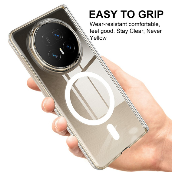 Etui ochronne do Honor Magic V5 5G, z MagSafe, przezroczyste