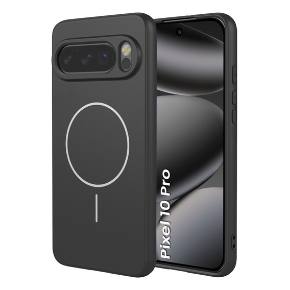 Etui do Google Pixel 10 / 10 Pro, do MagSafe, silikonowe, czarne