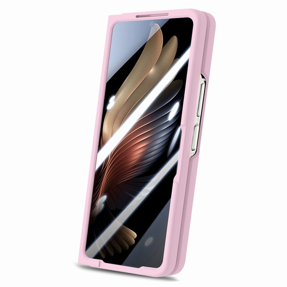 Etui do Samsung Galaxy Z Fold6 5G, z rączką, różowe