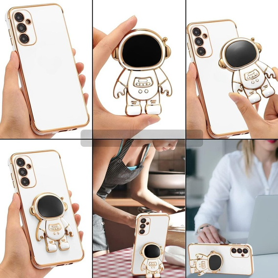 Etui do Samsung Galaxy M15 5G, Astronaut, białe