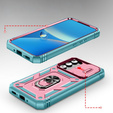 Etui do Samsung Galaxy A54 5G, Slide Lens Lid, Różowe / zielone