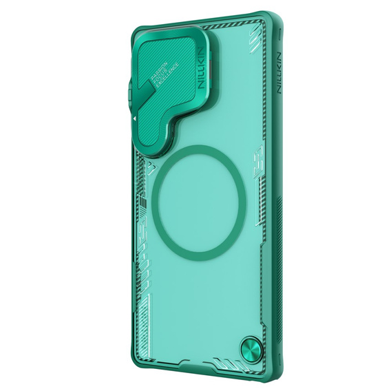 Etui do Samsung Galaxy S25 Ultra, pancerne Nillkin, Icelade Prop, do Magsafe, zielone