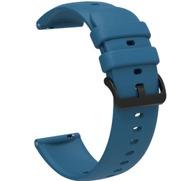 Pasek Silikonowy Uniwersalny 22mm, gładki, Niebieski