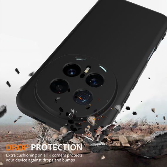 Etui do Honor Magic 8 Pro, Silicone Lite, do MagSafe, czarne