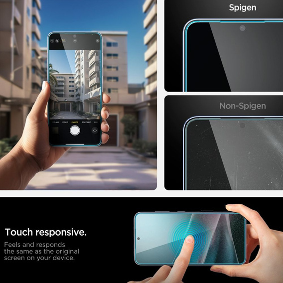 Szkło hartowane Spigen GLAS.tR EZ Fit do Samsung Galaxy S25 Edge – przezroczyste