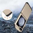 Etui pancerne do Samsung Galaxy Z Flip7 FE / Z Flip6, Armor Shockproof, złote
