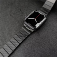 Bransoleta Stalowa do Apple Watch 1/2/3/4/5/6/7/8/9/10/11/SE Ultra 1/2/3 42/44/45/46/49mm, Czarna