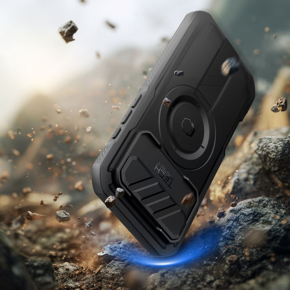 Etui Tech-Protect do iPhone Air, Kevlar MagSafe+, Czarne