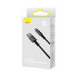 Baseus kabel Tungsten USB-A USB-C 1 m 100 W - Czarny