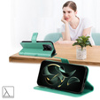 Etui z klapką do Xiaomi 13T / 13T Pro, Butterfly, zielone