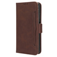 Etui z klapką do Samsung Galaxy A15 4G / 5G, Card Slot, brązowe