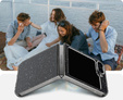 Etui Spigen do Samsung Galaxy Z Flip7 FE / Z Flip6, Airskin Glitter, Przezroczyste / Brokatowe