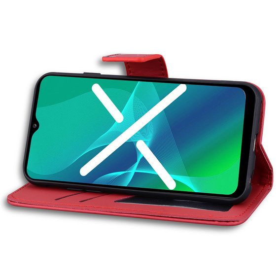 Etui Wallet do Samsung Galaxy A13 4G, Cat, Red