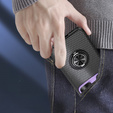 Etui do Samsung Galaxy S23, Camera Slide Ring, czarne / fioletowe