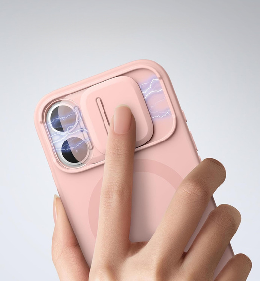 Etui do iPhone 17, Suritch Shockproof, do MagSafe – różowe