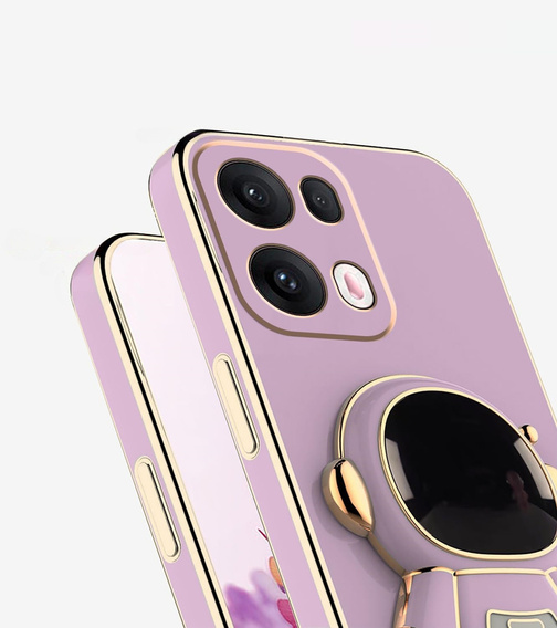 Etui do Oppo Reno 13, Astronaut, fioletowe