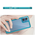 Etui do Motorola Edge 50 Fusion 5G, Fusion Hybrid, przezroczyste / niebieskie
