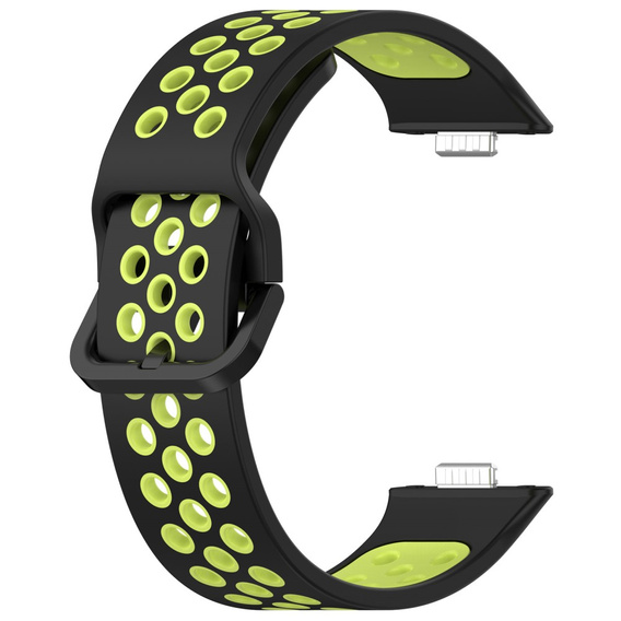 Pasek Silikonowy do Huawei Watch Fit 4 / 4 Pro / 3, Czarny / Zielony