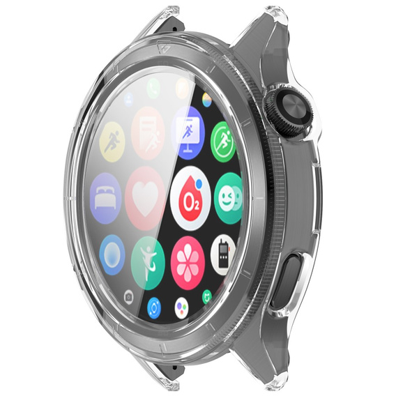 2w1 Etui + Szkło Hartowane do Xiaomi Watch S4, Przezroczyste