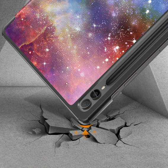 Etui do Samsung Galaxy Tab S9 FE+ Plus z miejscem na rysik, Galaktyka