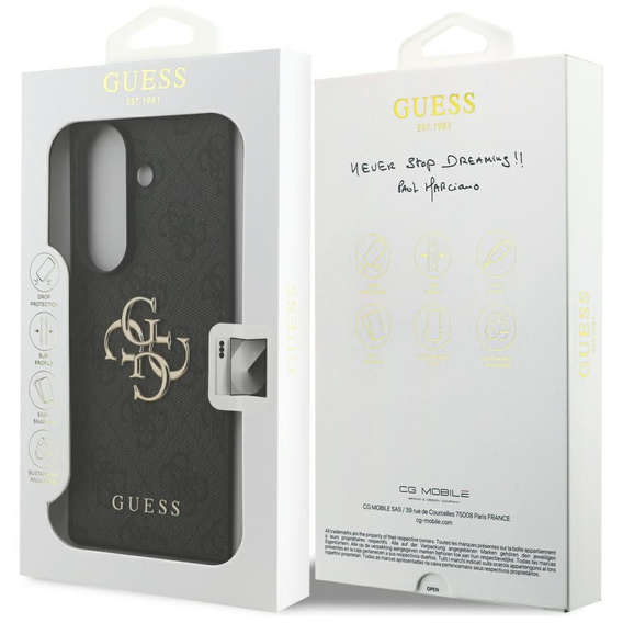 Etui GUESS do Samsung Galaxy Z Fold7, 4G Big Metal Logo, czarne