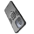 Etui do Xiaomi Redmi 12C, Kickstand Ring, czarne