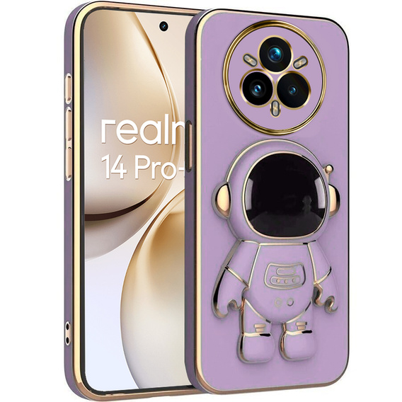 Etui do Realme 14 Pro+ 5G, Astronaut, fioletowe