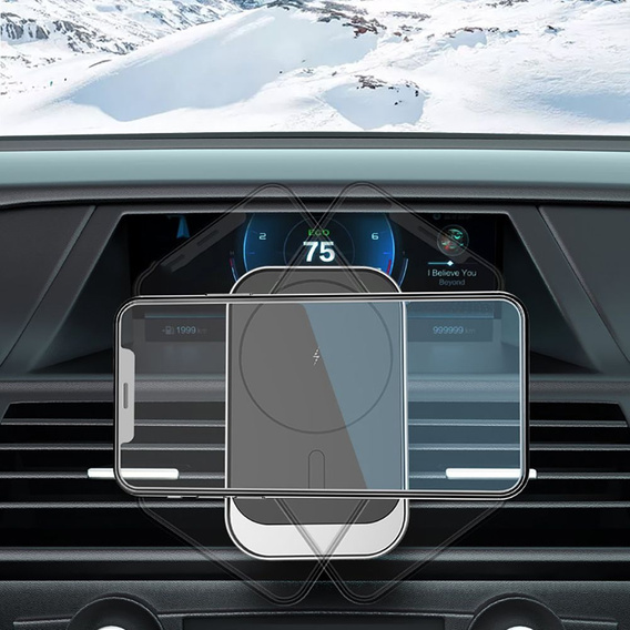 Uchwyt Samochodowy z Magsafe Ładowarka Indukcyjna do iPhone 12/13/14/15/16/17 Pro/Plus/Max