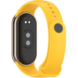Pasek Silikonowy do Xiaomi Smart Band 10 / 9 / 8, Żółty