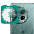 IMAK Szkło samopozycjonujące na aparat do OnePlus 12 5G , czarne ramki
