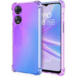 Etui Gradient Dropproof do Oppo A78 5G, Fioletowe / niebieskie