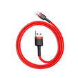 Baseus kabel Cafule 0,5 m USB-A do USB-C 3 A - czerwono‑czarny