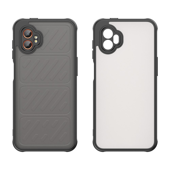 Etui ochronne do Samsung Galaxy Xcover 7 Pro – czarne, półprzezroczyste, z technologią Airbags