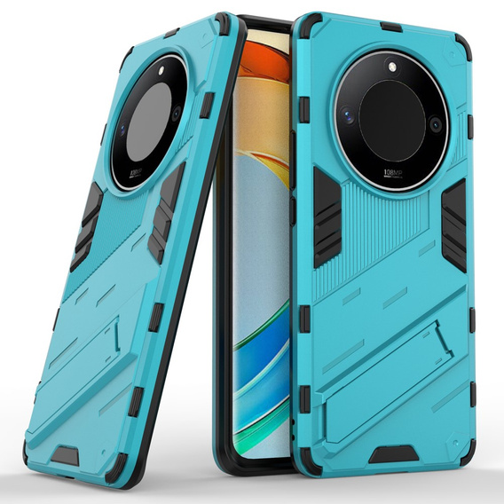 Etui do Honor Magic 6 Lite 5G, Military kickstand, niebieskie