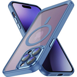 Etui do iPhone 14 Pro Max, ERBORD Impact Guard, do MagSafe, niebieskie