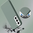 Etui do Samsung Galaxy S22 5G, Silicone Lite, ciemnozielone