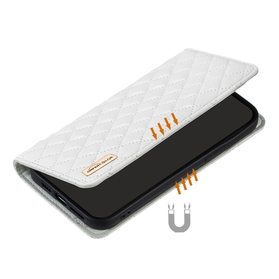 Etui z klapką do Samsung Galaxy A54 5G, Wallet, BINFEN COLOR, białe