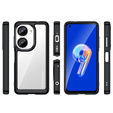 Etui do Asus Zenfone 9 5G / 10 5G, Fusion Hybrid, przezroczyste / czarne