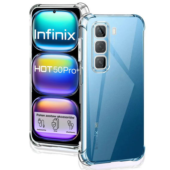 Etui do Infinix Hot 50 Pro+ 4G, Dropproof, przezroczyste