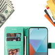 Etui z klapką do Xiaomi Redmi Note 13 Pro 5G, Mandala, zielone