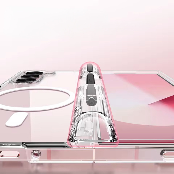 Etui do Samsung Galaxy Z Fold6 5G, Mobosi kompatybilny z MagSafe, przezroczyste 