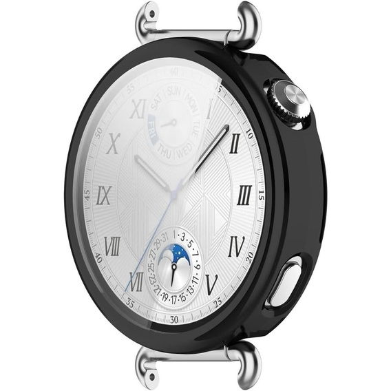 2w1 Etui z Osłoną na ekran do Huawei Watch GT 6 41mm, Czarne