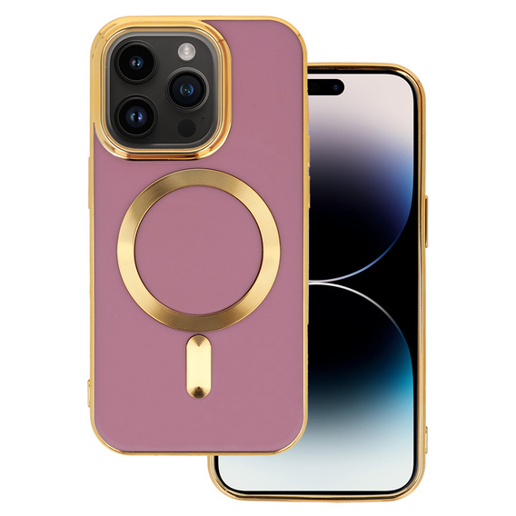 Etui Magnetyczne do Magsafe do iPhone 14 Pro, Fioletowy