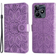 Etui do Realme C53 4G, Kwiaty, fioletowe