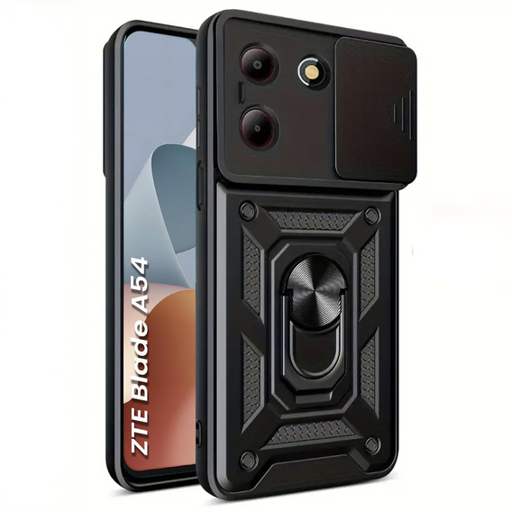 Etui pancerne do ZTE Blade A54, CamShield Slide, czarne